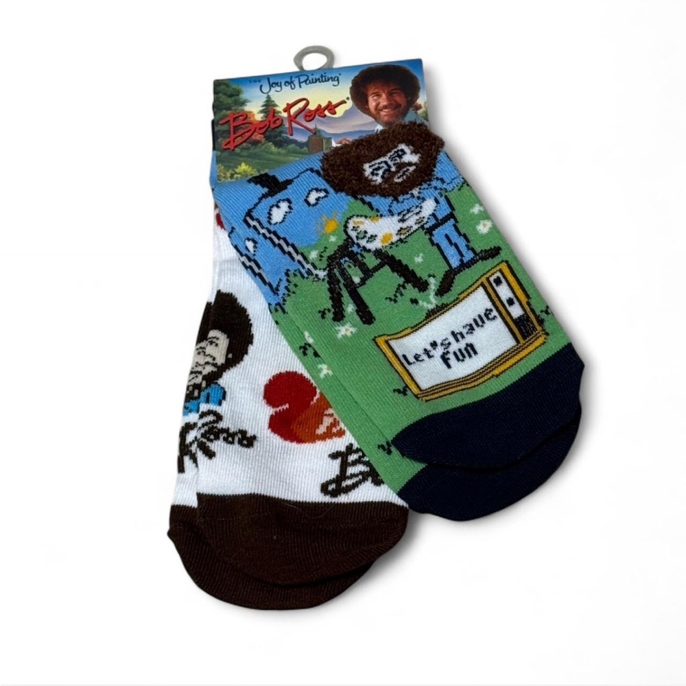 Bob Ross Socks 2 Pair NWT